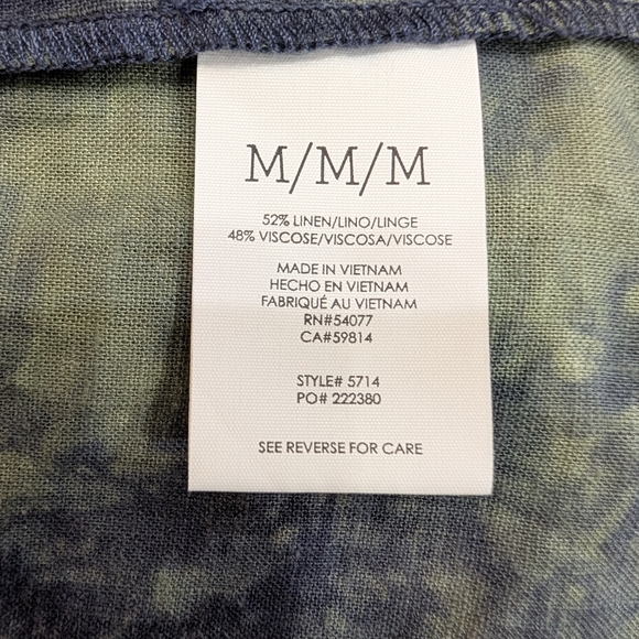 Boho Tie-Dye Tunic Blouse | Cottagecore Peasant Top Size‎ Medium Whimsigoth - Picture 13 of 15